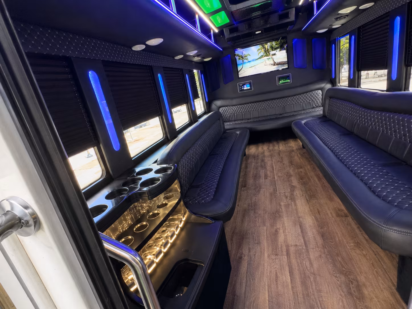25 Passenger Party Bus Inside