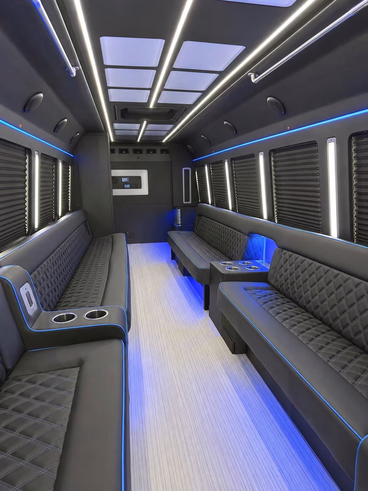 Coral Springs Birthday, Sweet 16, & Quinceañera Transportation party bus interior