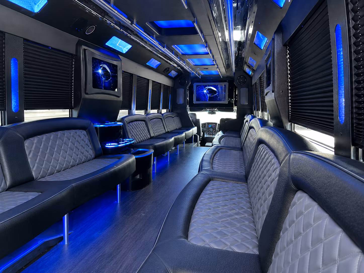 Coral Springs Concert & Music Festival Transportation party bus interior