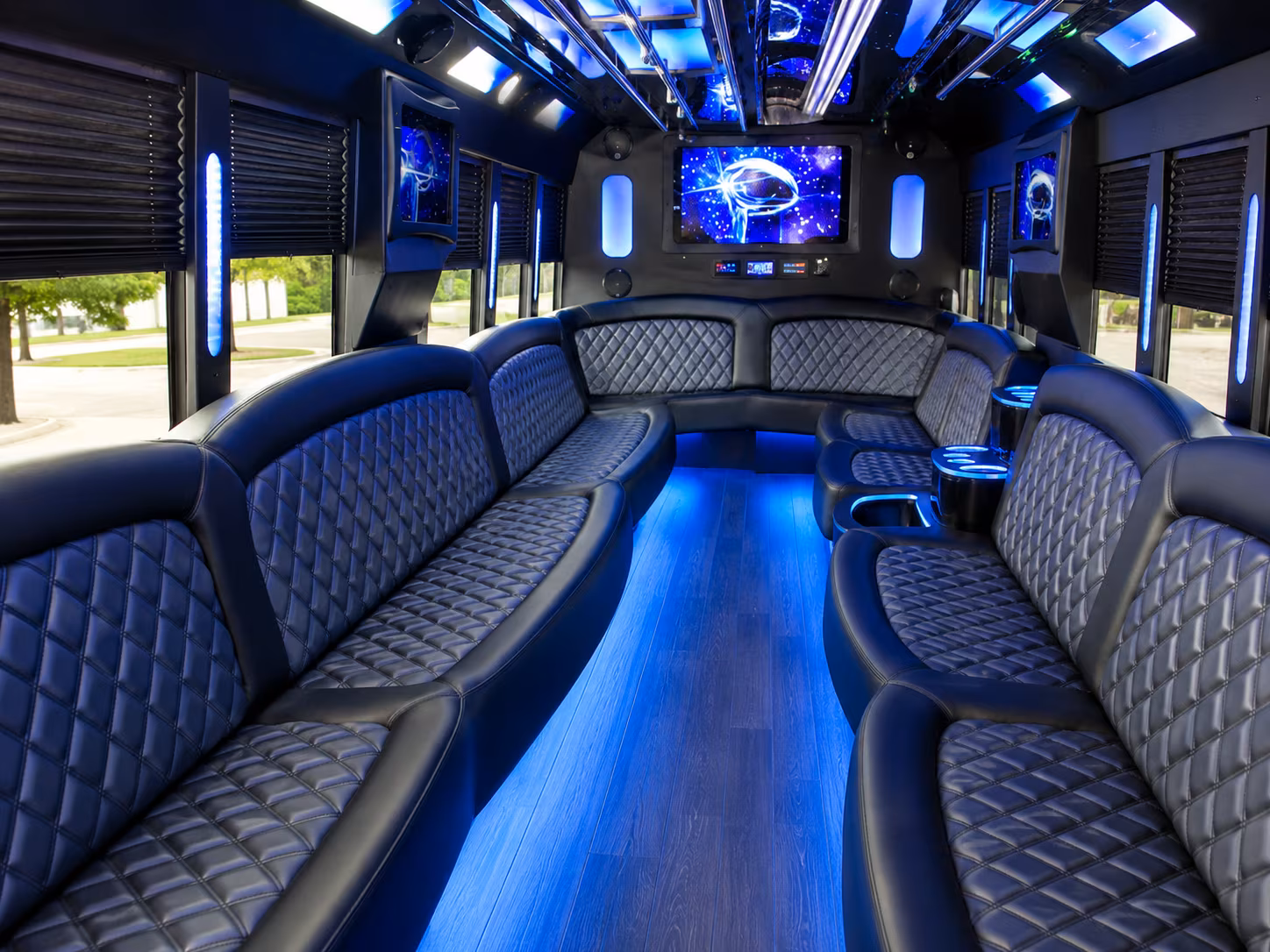 Coral Springs Prom & Homecoming Transportation party bus exterior