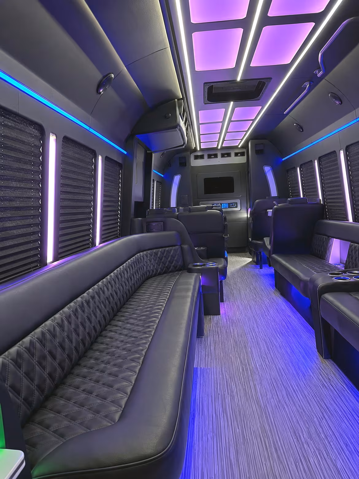 Coral Springs Prom & Homecoming Transportation party bus interior