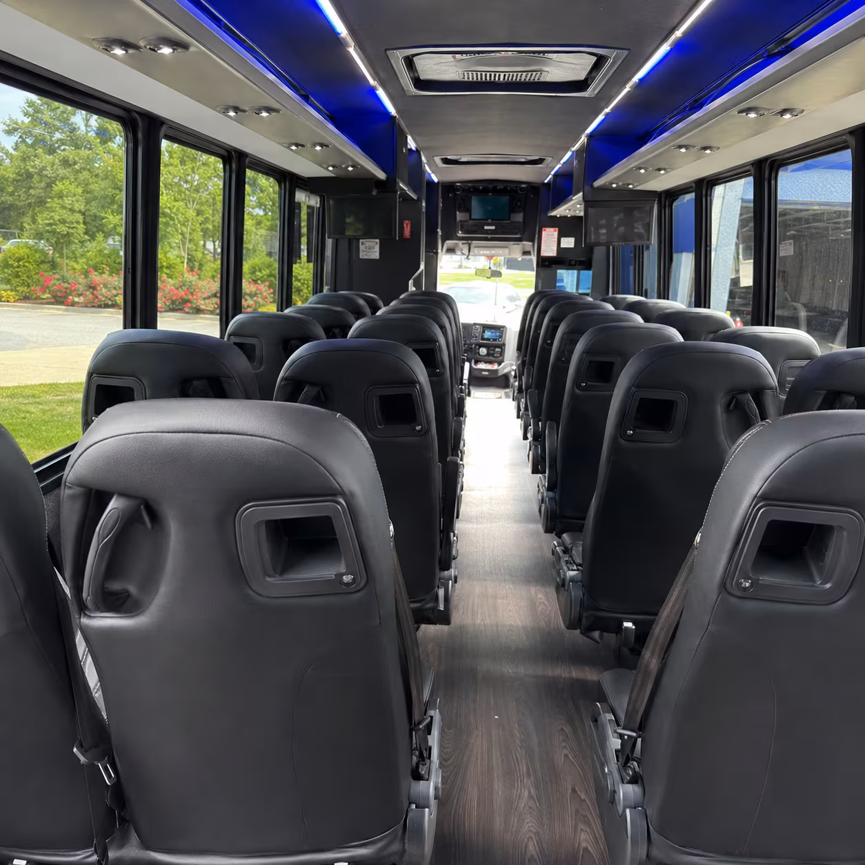 Coral Springs School Event Transportation party bus exterior