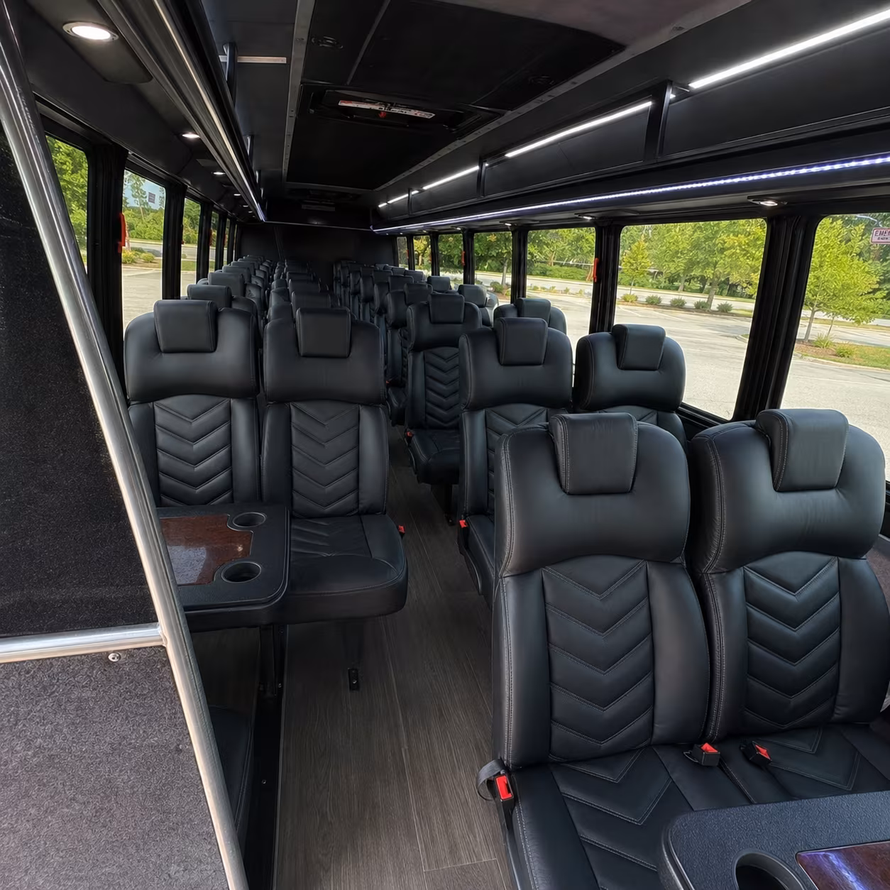 Coral Springs School Event Transportation party bus exterior