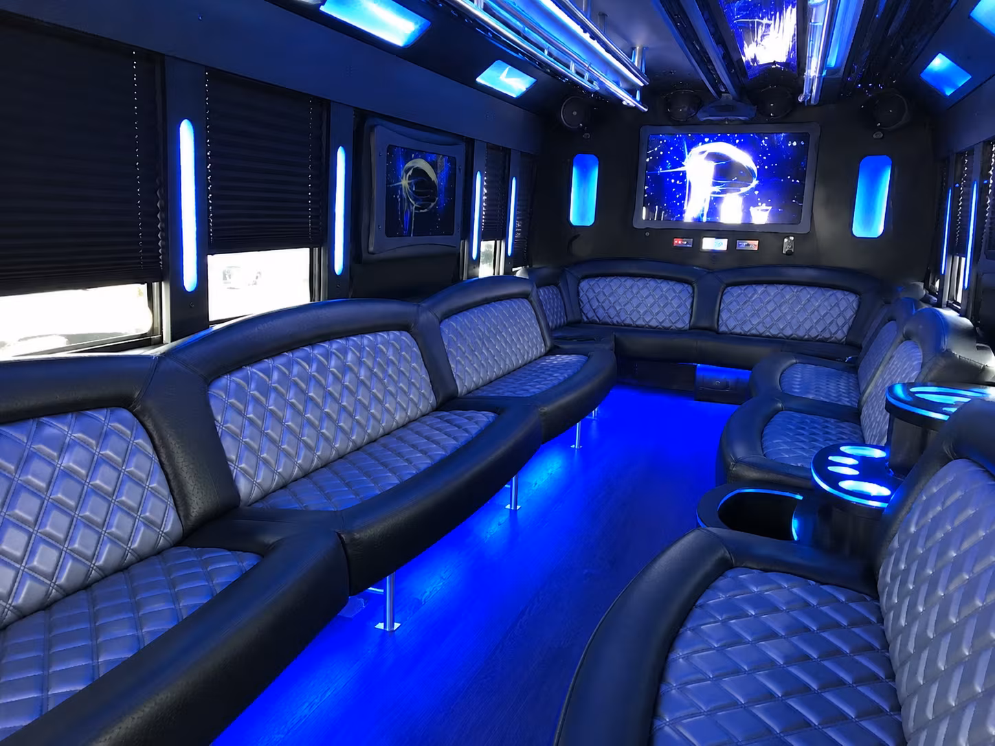 Coral Springs Sporting Event Transportation party bus exterior