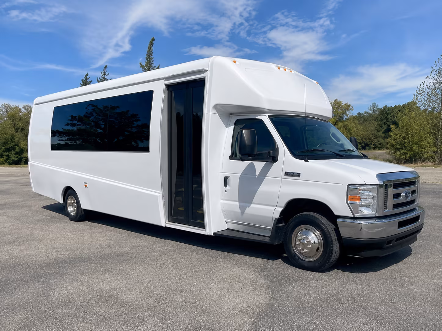 Coral Springs Wedding Transportation party bus exterior