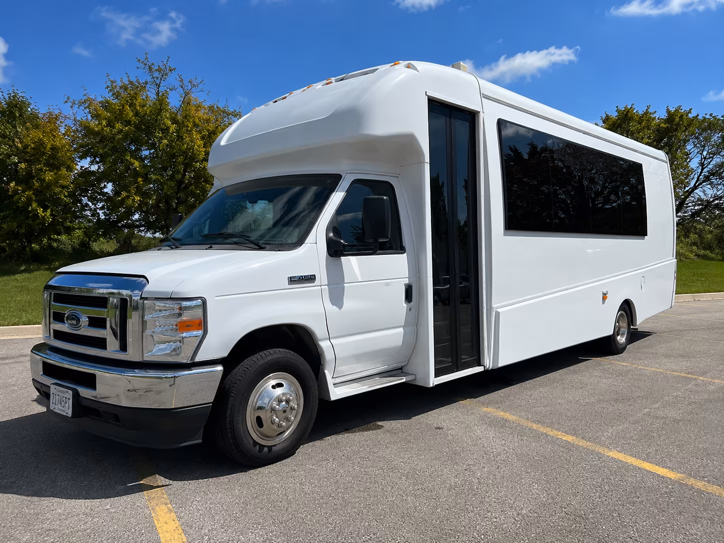 Coral Springs Wedding Transportation party bus exterior