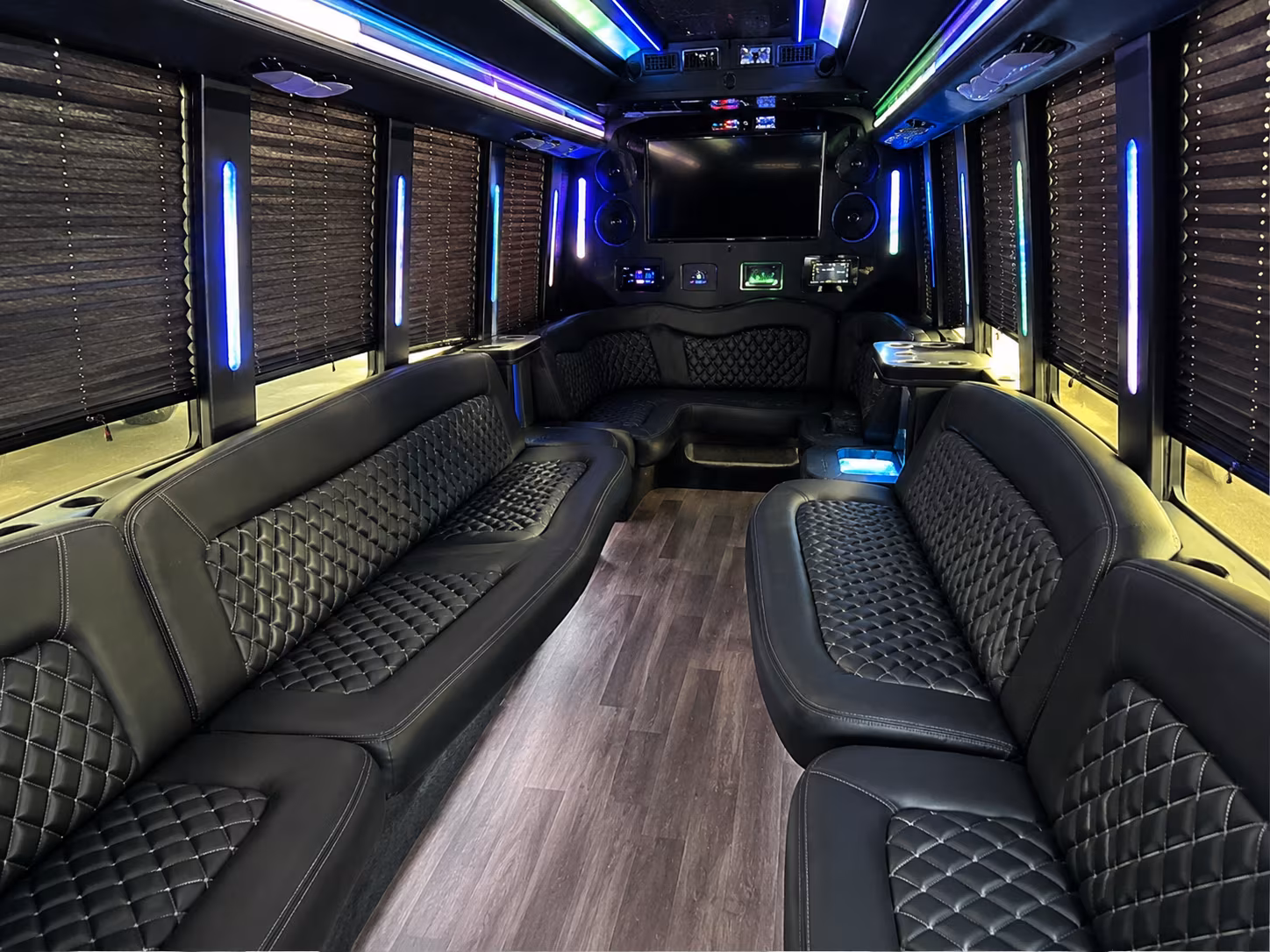 Coral Springs Wedding Transportation onboard seating