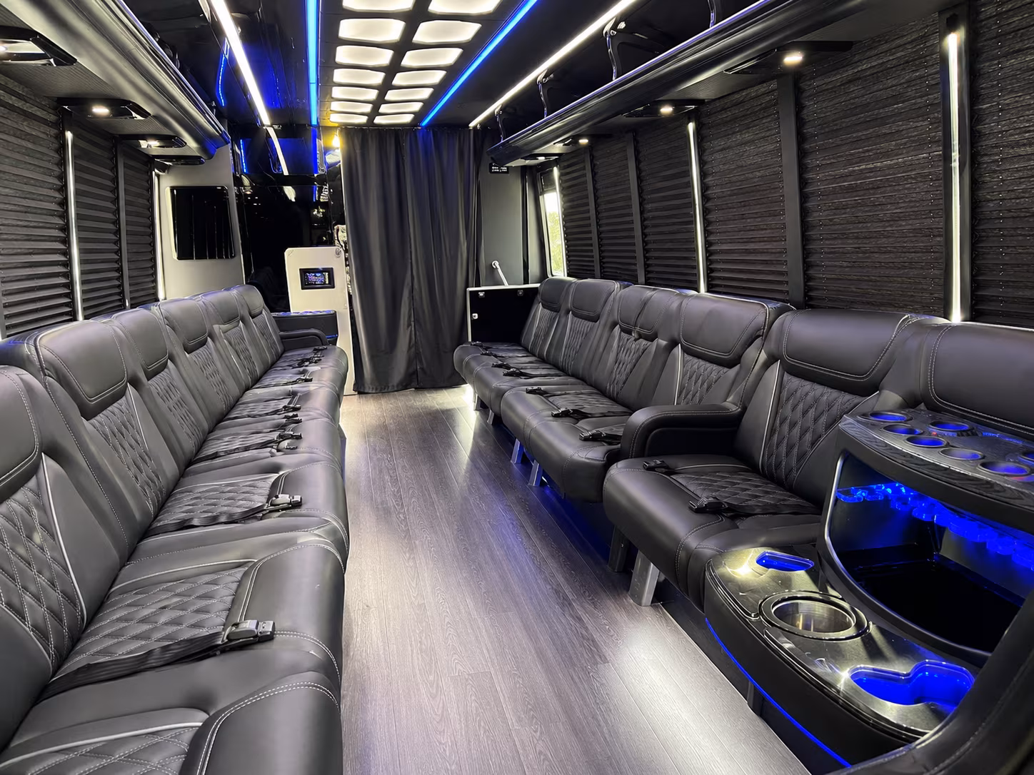Coral Springs Wedding Transportation party bus exterior