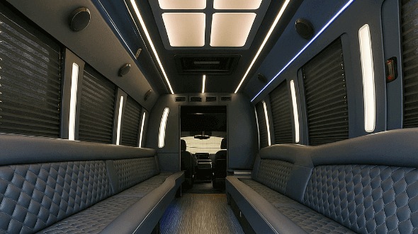 30 passenger party bus interior