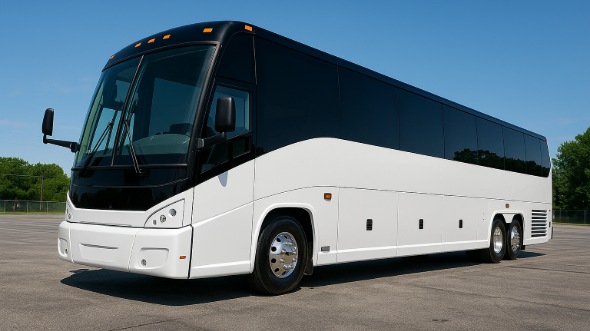 Exterior of Coral Springs Party Bus Company's 40 Passenger Party Bus in Coral Springs