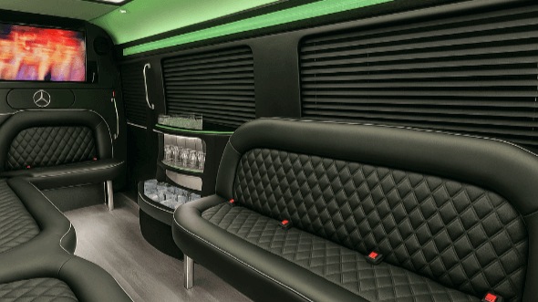 coral springs 15 passenger party bus interior